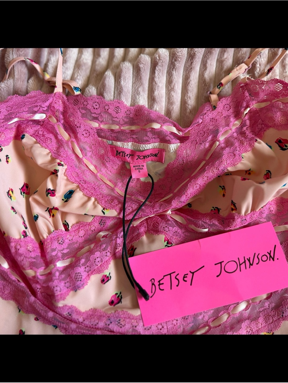 Betsey Johnson Floral Midi Slip Dress - Picture 6 of 6
